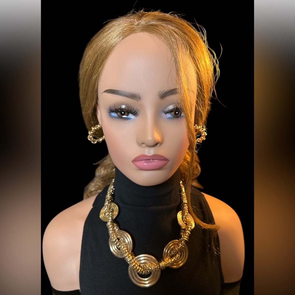 ERICA LYONS GOLD STATEMENT NECKLACE